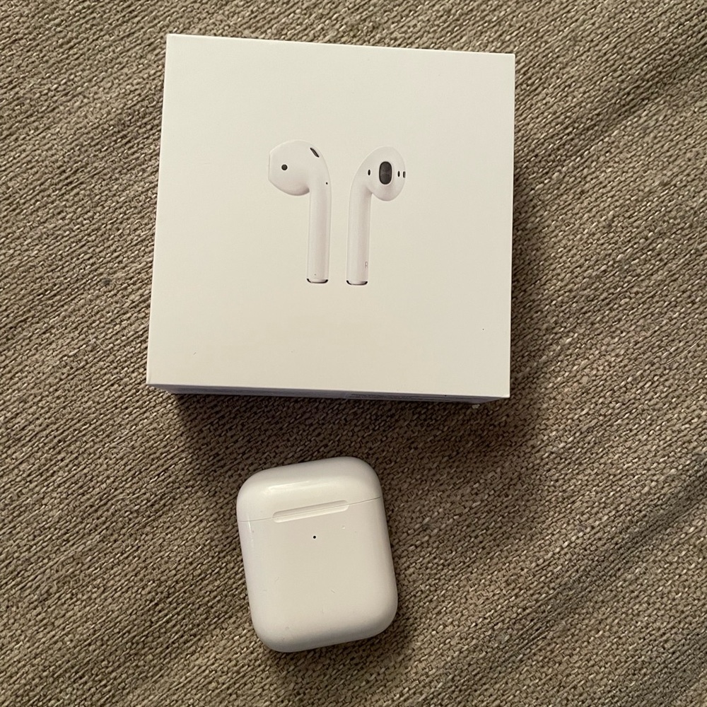 AirPods 2nd gen with original box and charger